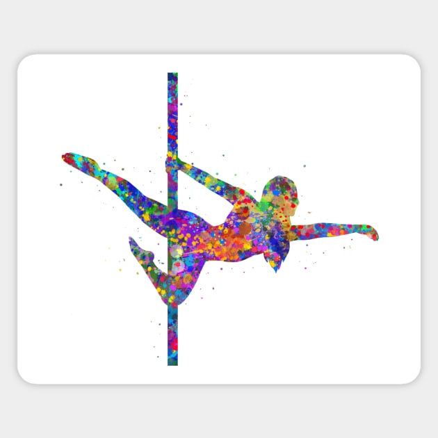 Pole dance Sticker by Yahya Art